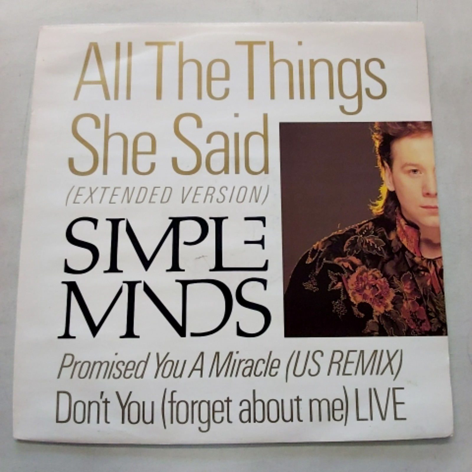 Simple Minds All The Things She Said 1986 Extended Version Virgin Records