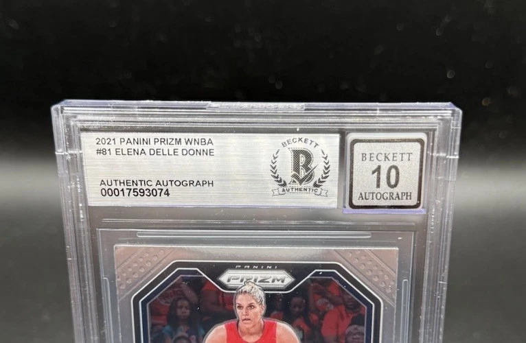 Elena Delle Donne Panini Prizm WNBA Mystics HOF Autographed Beckett Card COA - Image 2 of 4
