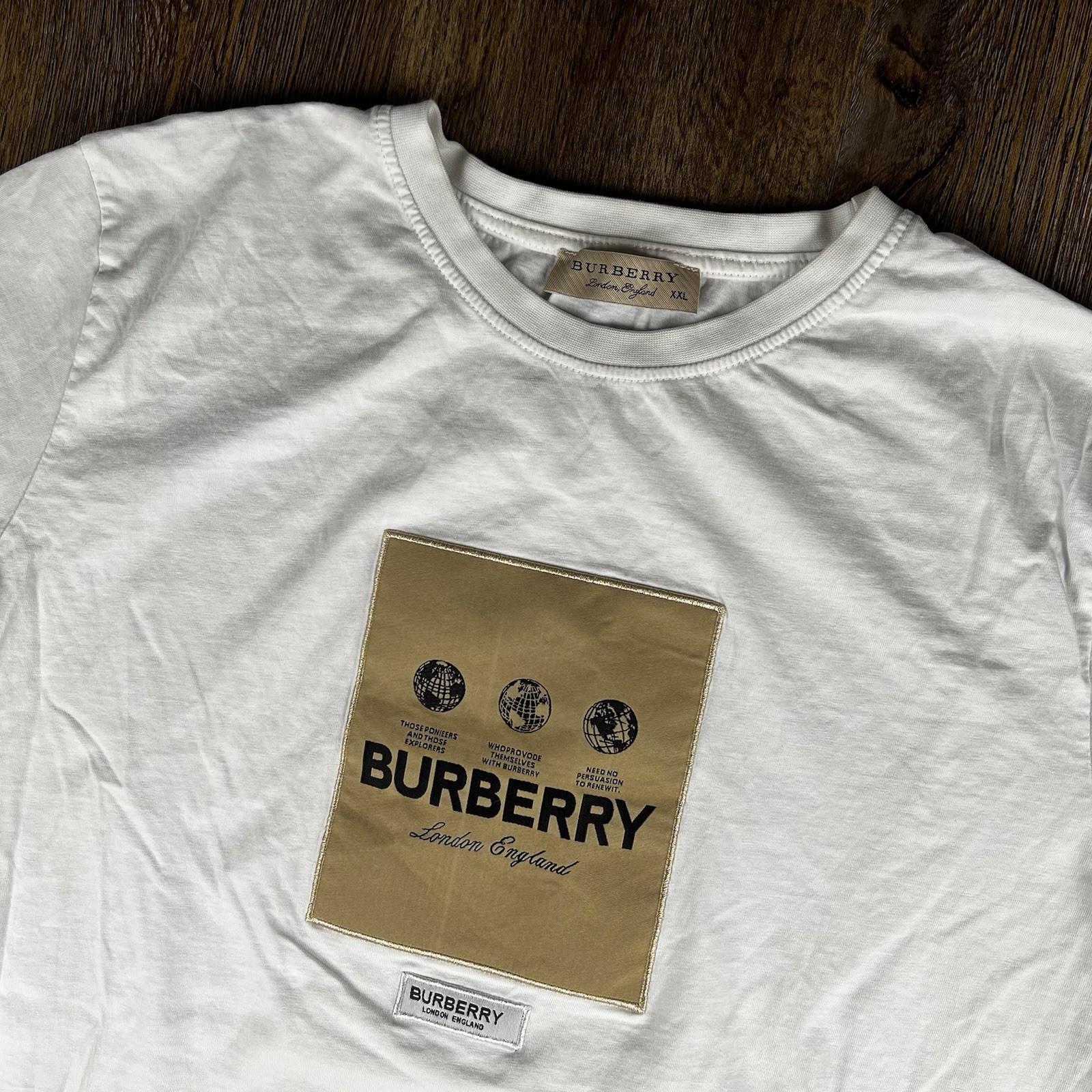 Burberry XXL Embroidered Logo Applique Womens Shirt-image