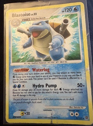 The Pokémon Company Blastoise 2/132 Secret Wonders Holo Rare 120 HP English