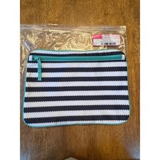 Thirty-One Pocket-A-Tote Navy Wave Zigzag Stripe Organizer Pouch 927A