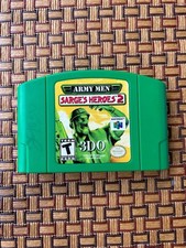 Army Men: Sarge's Heroes 2 (Nintendo 64, 2000) N64 Authentic Tested & Working