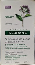 Champú Klorane con Quinina y Vitaminas B Revitalizante y Fortalecedor, 6.7 OZ