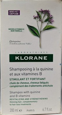Klorane Shampoo with Quinine & B Vitamins Revitalizing & Strengthening, 6.7 oz