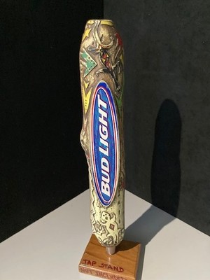   RARE Bud Light Rain Stick Tribe Tall Beer Tap Handle Bar Lot