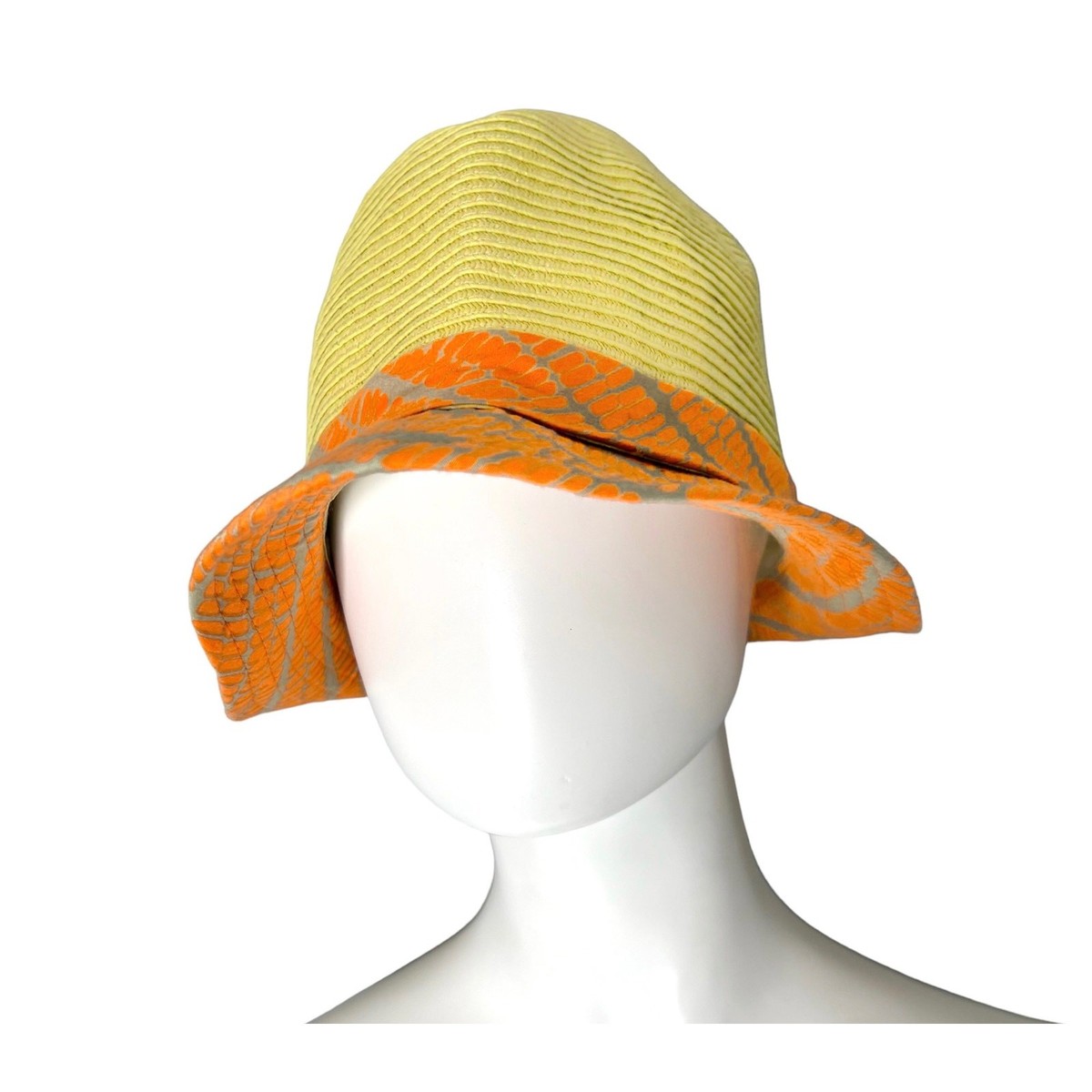 Calvin Klein Stylish Straw Fedora Hat Calvin Klein Adjustable Straw Fedora Style Sun Beach Pool  main image 2