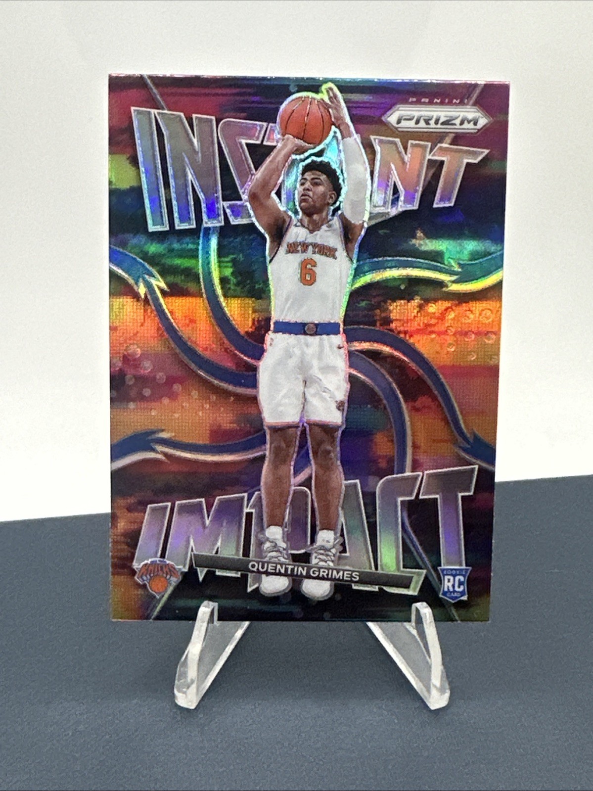2021-22 Panini Prizm Quentin Grimes SILVER PRIZM Instant Impact