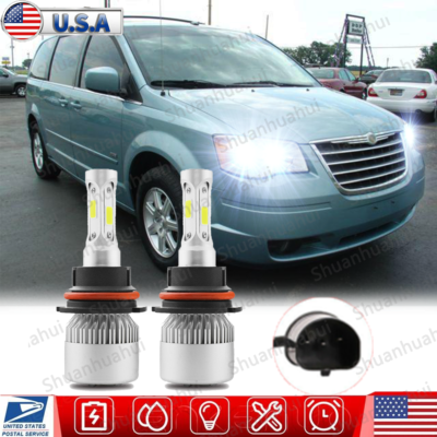 #ad #ad For 2001 2007 Dodge Caravan Chrysler Town amp; Country LED Headlights Hi Low Bulbs $23.29