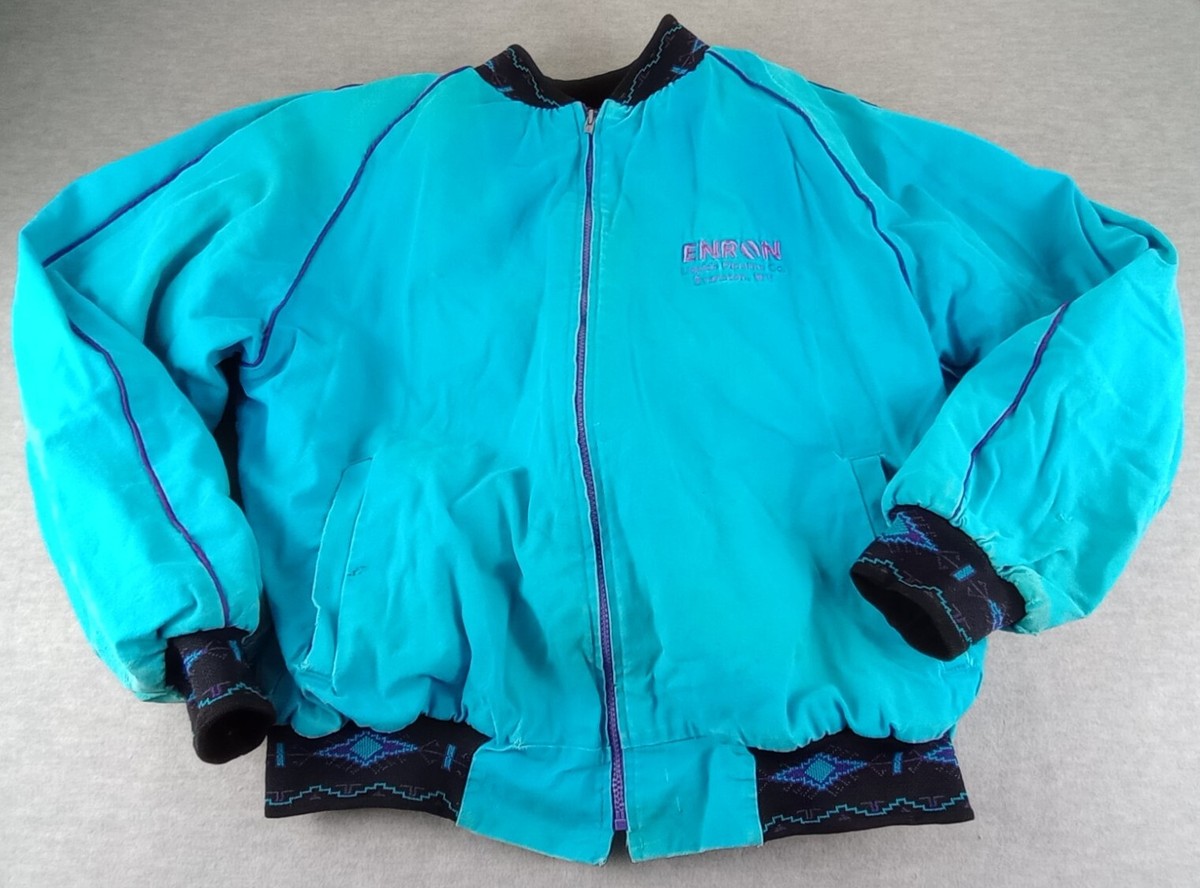 The Kyta Make Co. Jacket Adults Blue Aztec Pattern Roswell Made In