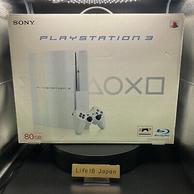 Sony PlayStation 3 PS3 80GB Ceramic White Console CECHL00 Sony PlayStation 3 PS3 80GB Ceramic White Console CECHL00