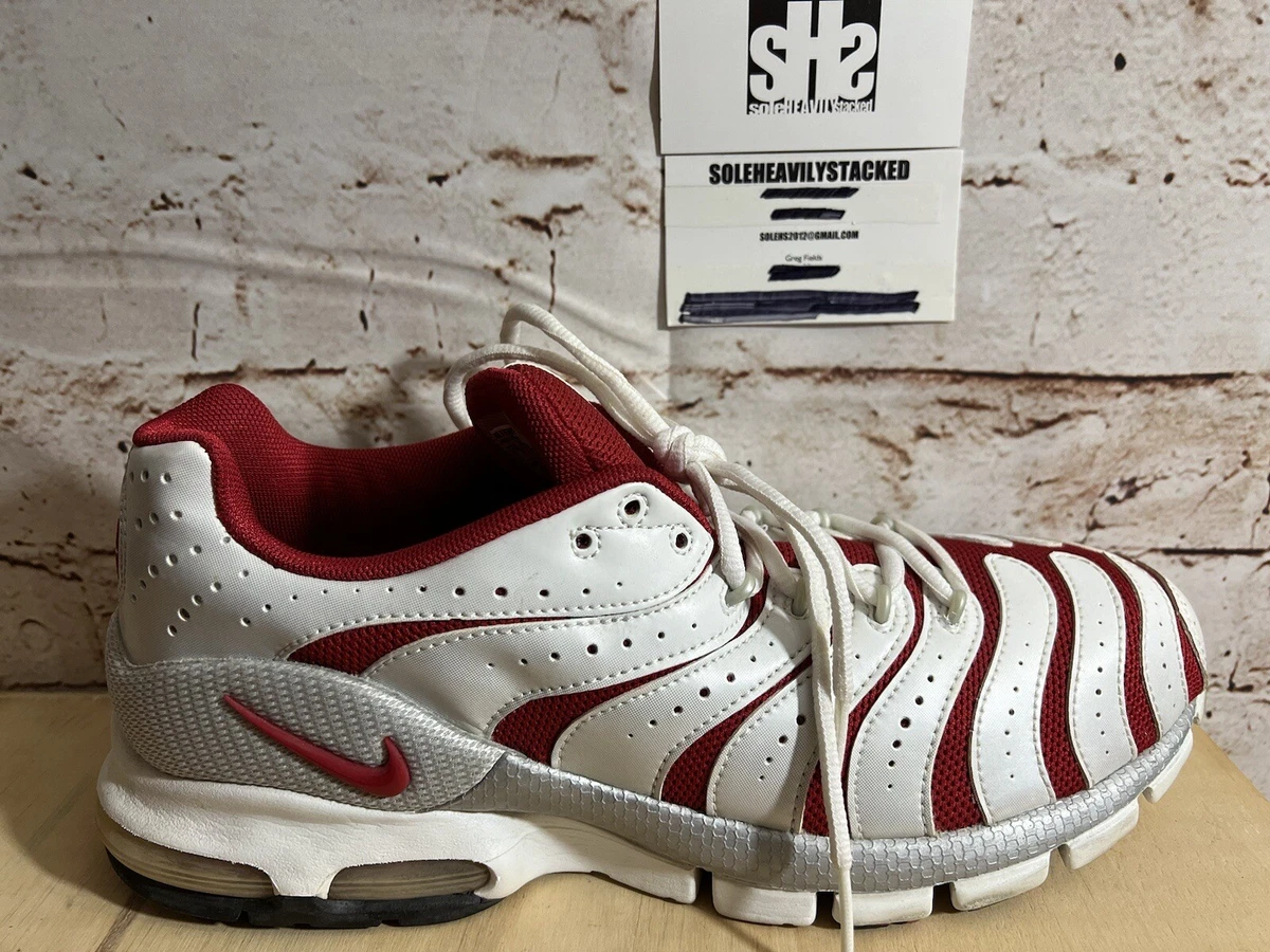 2000 NIKE AIR TURBULENCE WHITE/RED SIZE PRE OWNED BOX 307802-661 | eBay