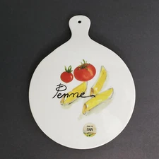 Effetti 8" Trivet/Cheese Plate/ Cutting Board, Penne, Handmade in ITALY  NEW