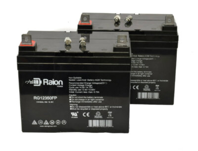 Raion 12V 35Ah Electric Mobility Mini base Scooter 130 Battery 2PK