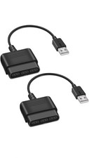 2X USB PS2 To PS3 Game Controller Adapter Converter Cable For Sony PlayStation