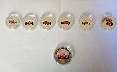 Ferrari F1 silver Limited to 999 complete coin set 60th