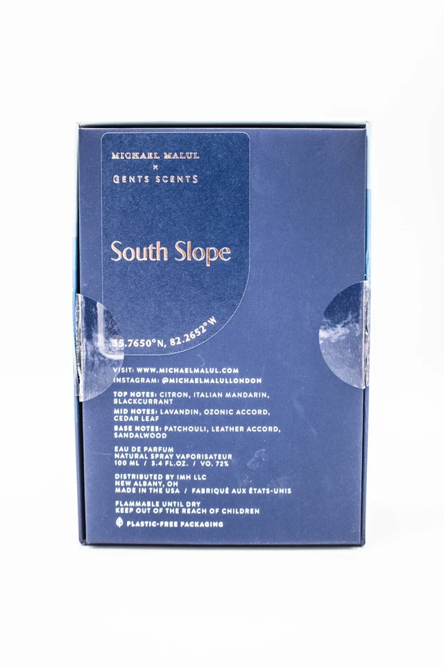 Michael Malul South Slope 3,4 oz/100 ml para hombre eau de parfum spray nuevo Foto 2 de 2