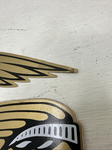 INDIAN Motorcycle Style Gold Chief Drifter Savage Tank Decals Stickers Set 9x3 - Picture 5 of 5