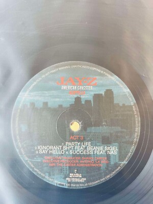 Jay-Z / American Gangster Acappella 2007 US 2LP Vinyl Roc-A-Fella