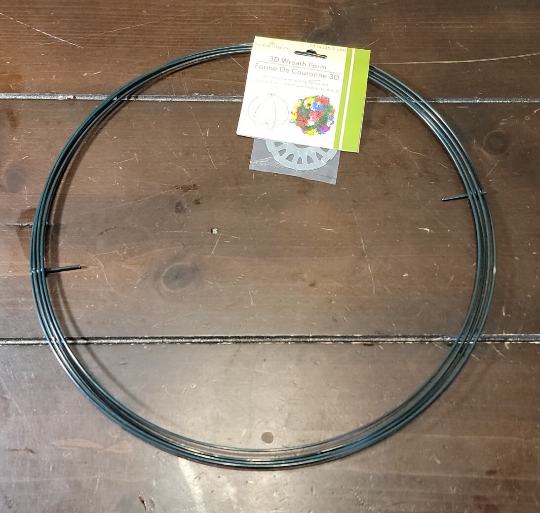 2 Pc 3D 14” Wreath  Form  Metal Frame DIY Floral, Ball or Christmass Ornament