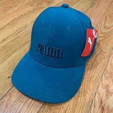NWT Puma Evercat Stretch Fit Baseball Cap Hat Men S/M Small Medium Green