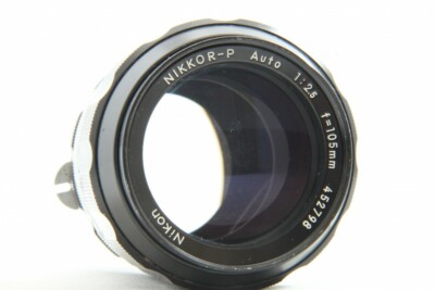 NIKKOR-P Auto 105mm f/2.5 単焦点レンズ Nikon NIKKOR-P Auto 105mm f 2.5 f/2.5 Non-Ai Lens from Japan #2017