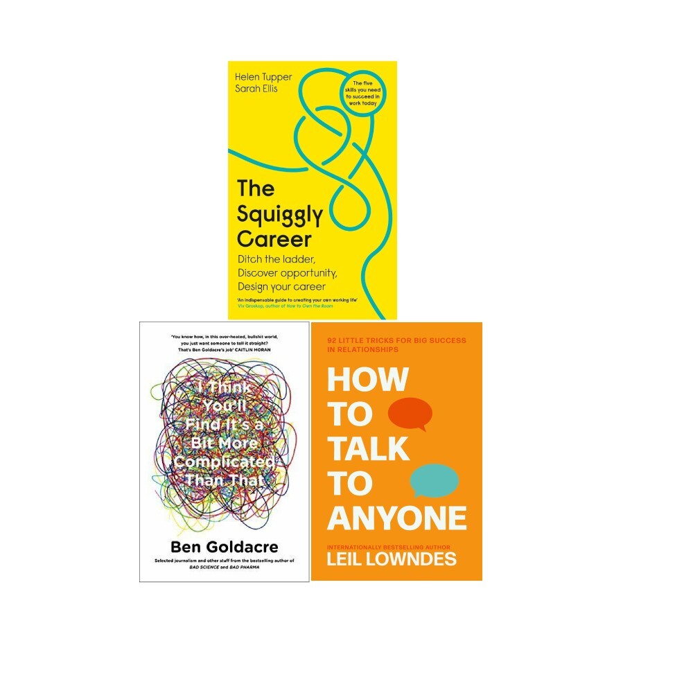 Squiggly Career,I Think You’ll Find,How to Talk to Anyone 3 Books Collection Set