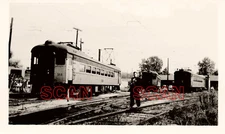 1C305 RP 1960 CSS&SB SOUTH SHORE RAILWAY CAR #111 34 104 SOUTH BEND LASALLE YARD