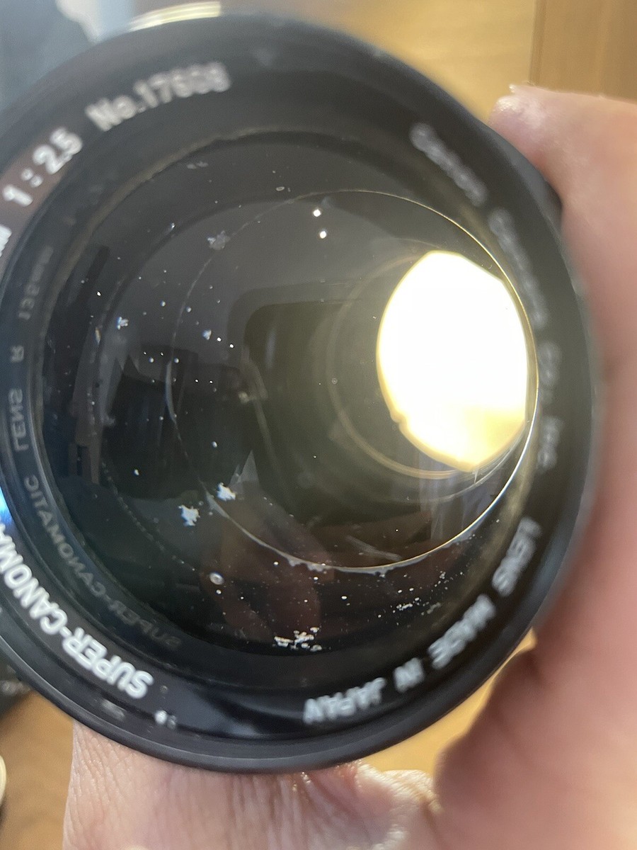 CANON SUPERCANOMATIC R 135mm1:2.5 激レアレンズ Exc+5 w/ Case & Hood* Canon Super Canomatic Lens R 135mm F