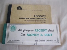 Vintage Money Receipts Book