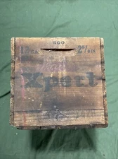 Vintage Weatern Xpert 12 Gauge 2 5/8 Ammo Wood Crate Box