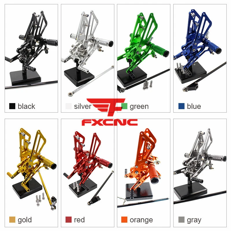 Para Kawasaki Ninja ZX12R 2000-2001 CNC Reposapiés Estriberas Pedales Foto 2 de 4