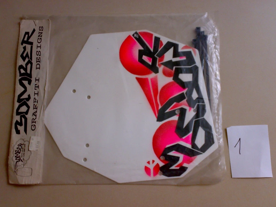 Bmx Numberplate Oldschool PLATE Bomber nr.1 BMX 20-24-26 Cruiser