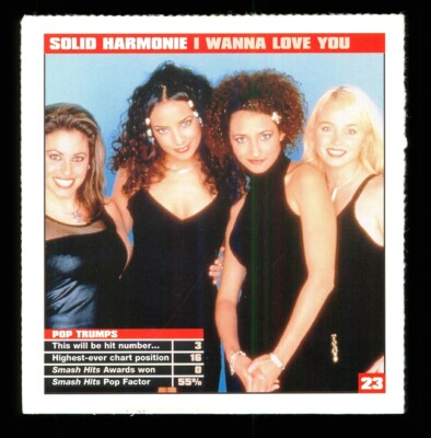 Smash Hits Songwords card 23 - SOLID HARMONIE - I WANNA LOVE YOU - S3