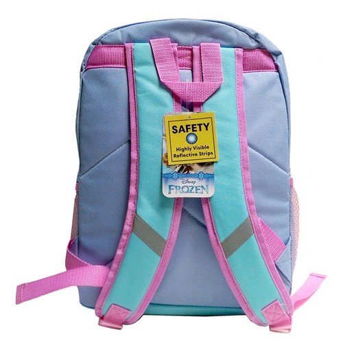 DISNEY FROZEN ELSA 16" Backpack Girls Kids Travel School Bookbag w/ Glitter Cape - Picture 5 of 8