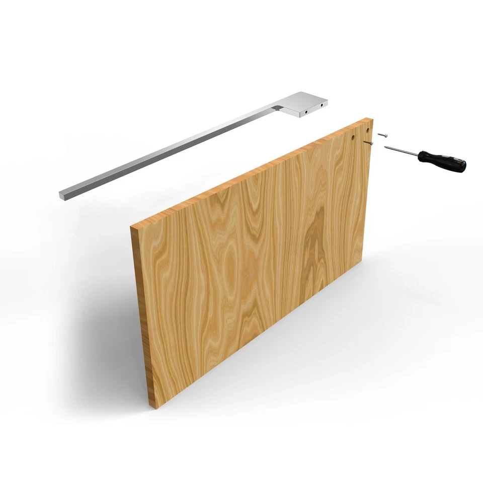 Handtuchhalter Slim für Waschtisch, schwarz, Aluminium - Bild 4 von 4