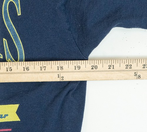 Vintage 80s Bahama VACATION T-Shirt Sz L Beach USA Made Blue Faded Single Stitch - Picture 5 of 14