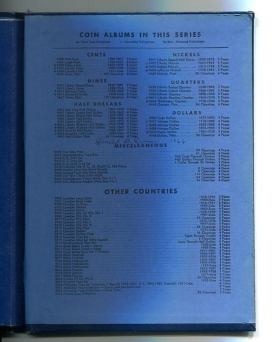 WHITMAN INDIAN CENTS ALBUM 1856-1909 DELUXE FOLDER 9402 CLASSIC LINE NICE - Picture 5 of 6