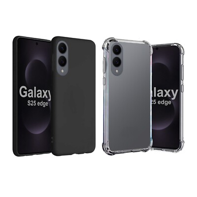 Für Samsung Galaxy S25 Edge Handyhülle Silikon Gel Skin Robust Stoßfest Hülle