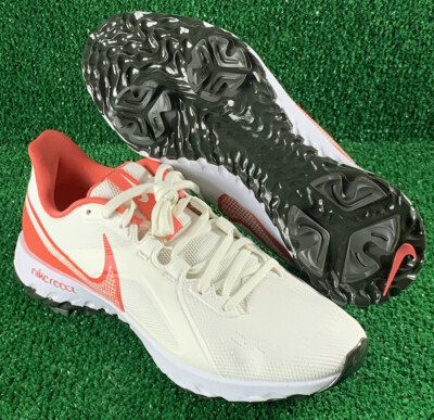 Nike React Infinity Pro Sail Magic Ember White Golf Shoes CT6620-104 Men's 8.5