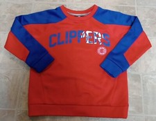 Los Angeles Clippers NBA Kids Medium 5/6 Red  Blue Crewneck Sweatshirt