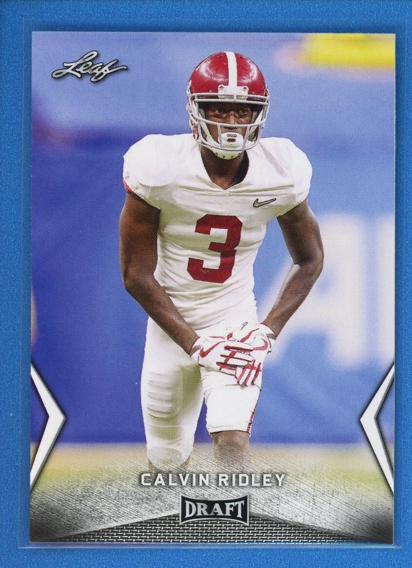 2018 Leaf Draft #10 Calvin Ridley Alabama Crimson Tide Rookie RC