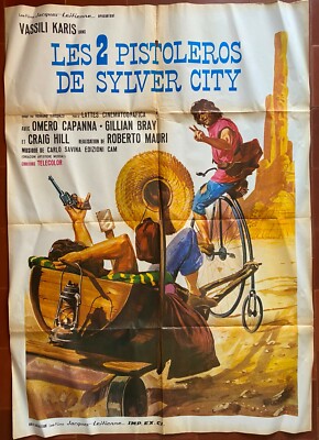Plakat Die 2 Pistoleros Von Sylver City Roberto Mauri Vassili Karis 100x140cm