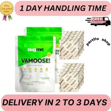 BugMD Vamoose - Rodent Pouches (2Pack 8 Pouches), Plant-Powered Rat..