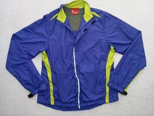 Saucony Jacket Womens Small Athletic Running Cycling Gym Purpleish Blue Full Zip