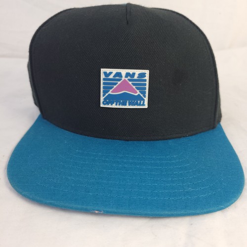 VANS HAT ADJUSTABLE CAP ONE SIZE OFF THE WALL BLACK & TEAL