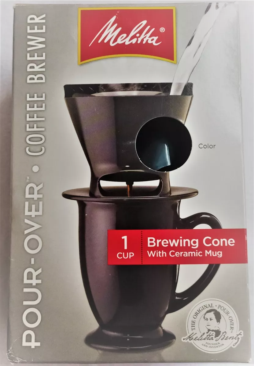 One cup pour outlet over coffee maker