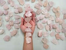 Rough Rose Quartz Crystals Bulk, Heart Chakra Raw Stones for Tumbling  Healing