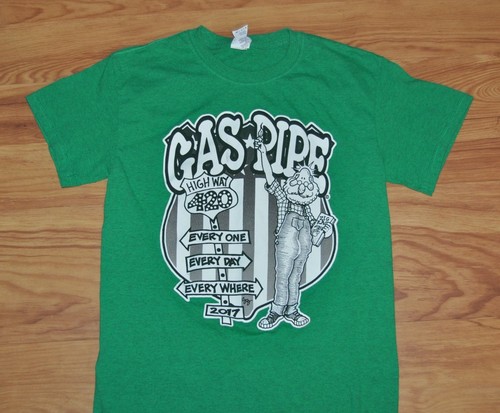 t-shirt small gas pipe head shop pot weed austin texas 18 inches pit to pit - Picture 2 of 3