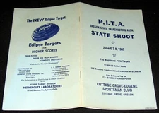 P.I.T.A. OREGON STATE TRAPSHOOTING 1969 STATE SHOOT PROGRAM TRAP SHOTGUN
