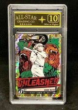 2021 Panini Donruss Unleashed #UL-13 Babe Ruth /999 Gold Diamond Parallel ASG 10